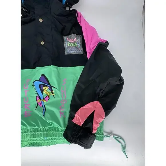 Vintage 80S/90S O’neill Futures Shock Jacket Small Pullover Quarter Zip/Snap - Picture 5 of 12